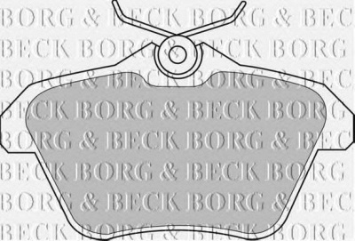 BORG & BECK bbp1699 -  Комплект тормозных колодок, дисковый тормоз